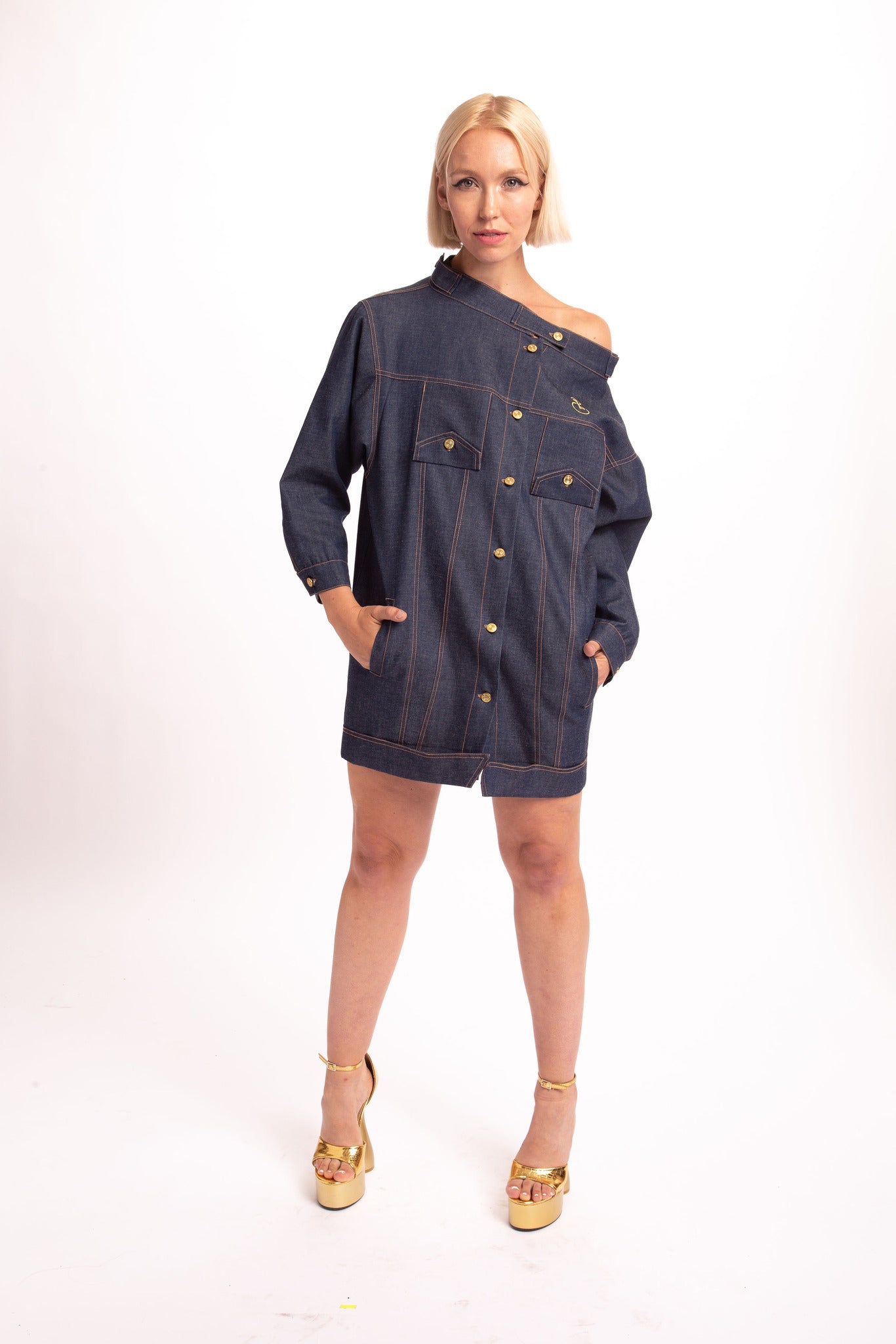 The Upside-Down Denim Dress