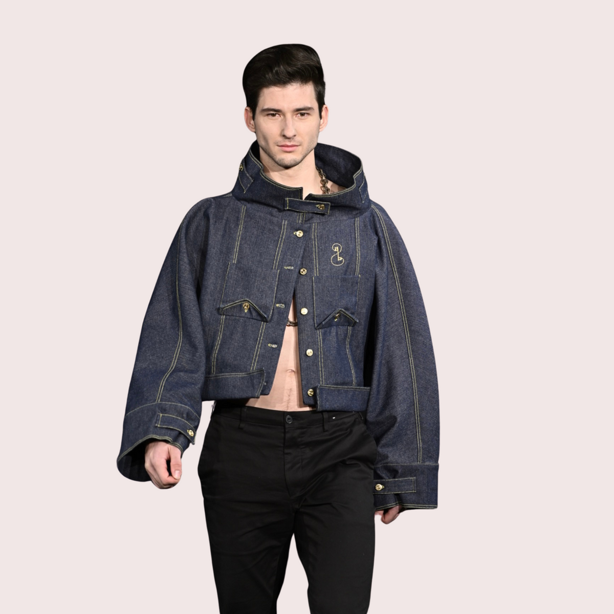 Unisex Upside-Down Denim Jacket