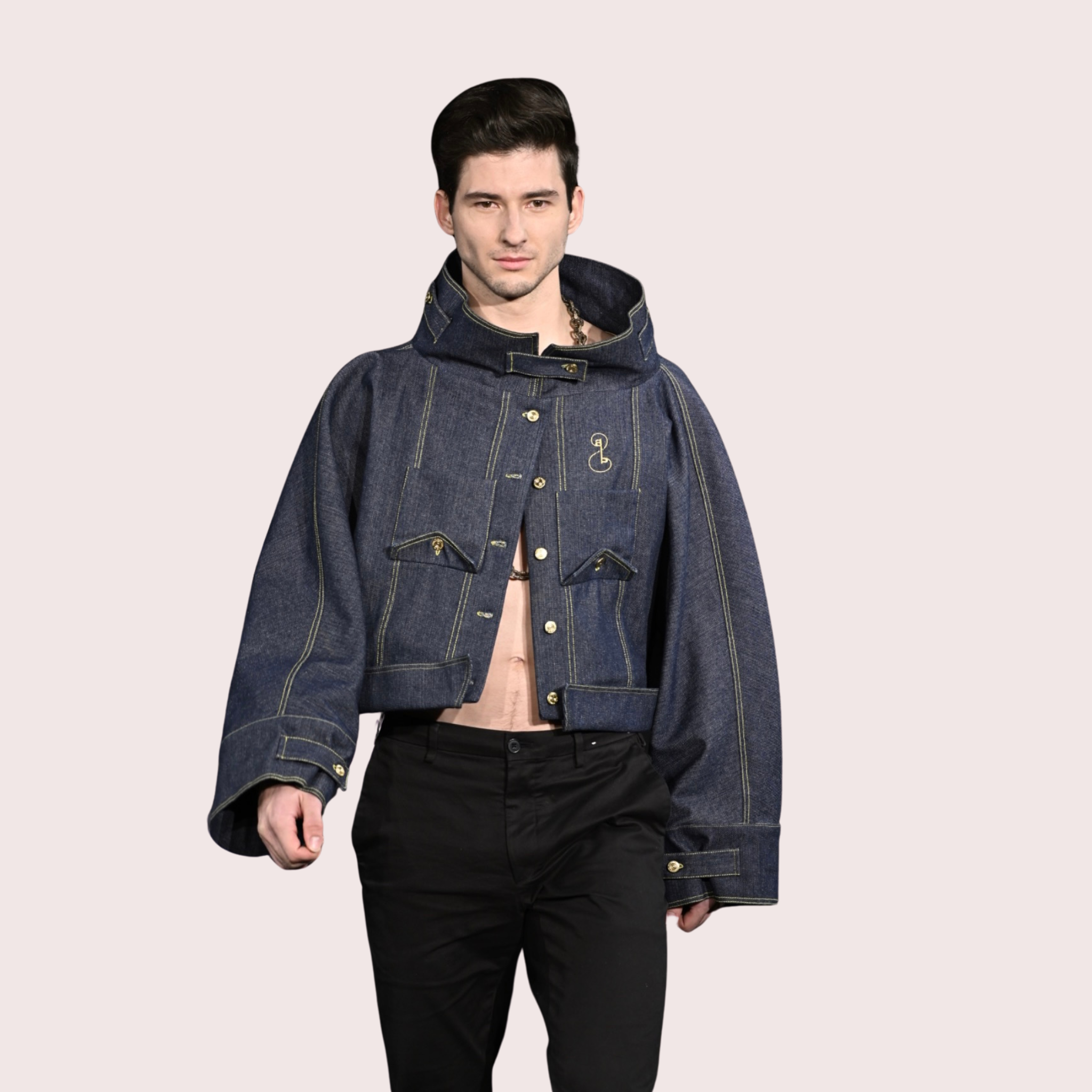 Unisex Upside-Down Denim Jacket